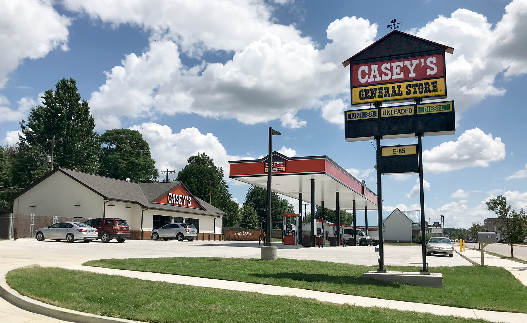 Exterior View of a Casey's General Store