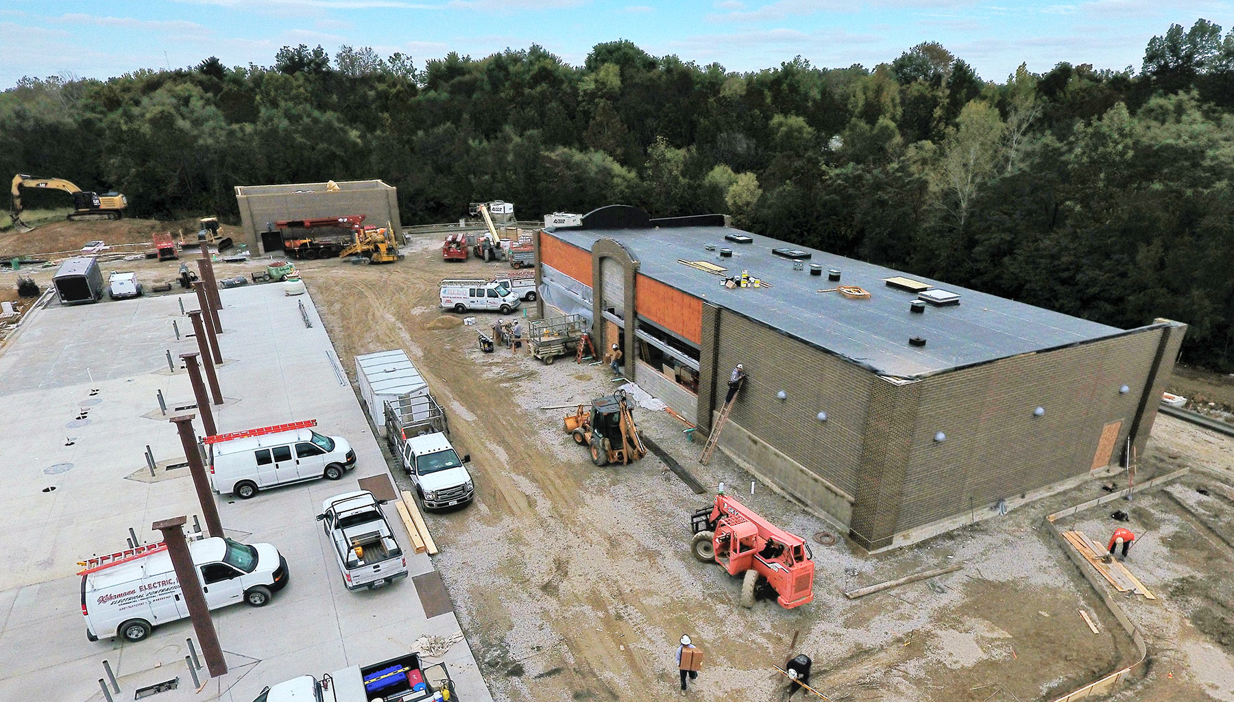 Aerial View of Moto Mart Still Under Construction