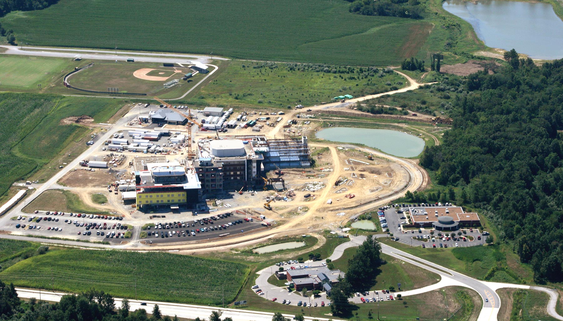 Aerial digital rendering of St. Mary's Good Samaritan Hospital in Mount Vernon, Illinois